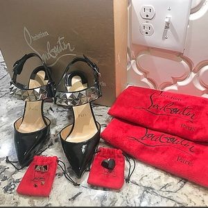 Authentic Louboutin ziggoo 85 pumps